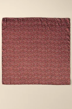 Scarves & Wraps-Soft Surroundings Sylvia Silk Square Scarf Rust Multi