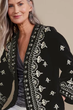 Feminine Flourish|EVelvet Styles-Soft Surroundings Tamaya Kimono Black