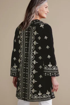 Feminine Flourish|EVelvet Styles-Soft Surroundings Tamaya Kimono Black