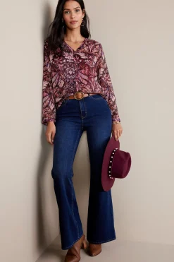 Everyday Styles|long sleeve-Soft Surroundings Tasha Top Multi Tapestry