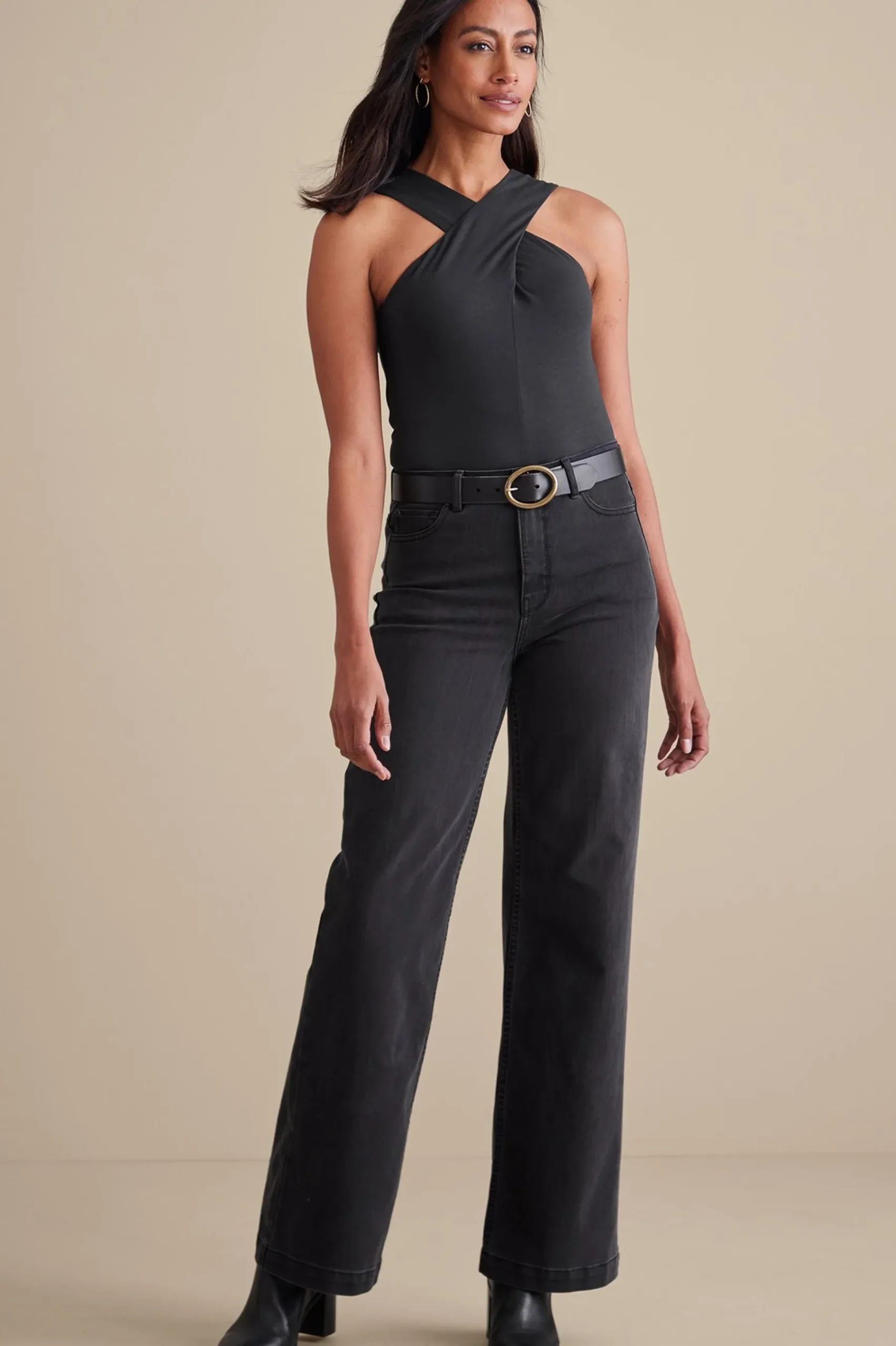 sleeveless|pullovers-Soft Surroundings Tayla Top Black