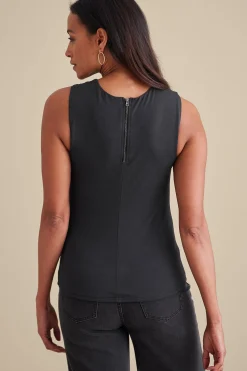 sleeveless|pullovers-Soft Surroundings Tayla Top Black