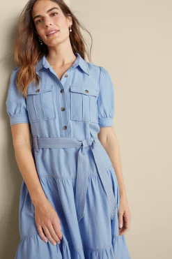 Into The Blues|casual-Soft Surroundings Tenley Midi Dress Light Denim
