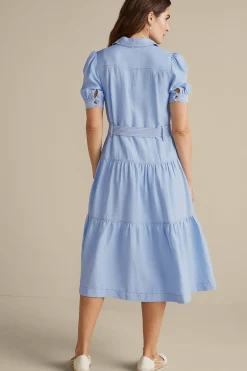 Into The Blues|casual-Soft Surroundings Tenley Midi Dress Light Denim
