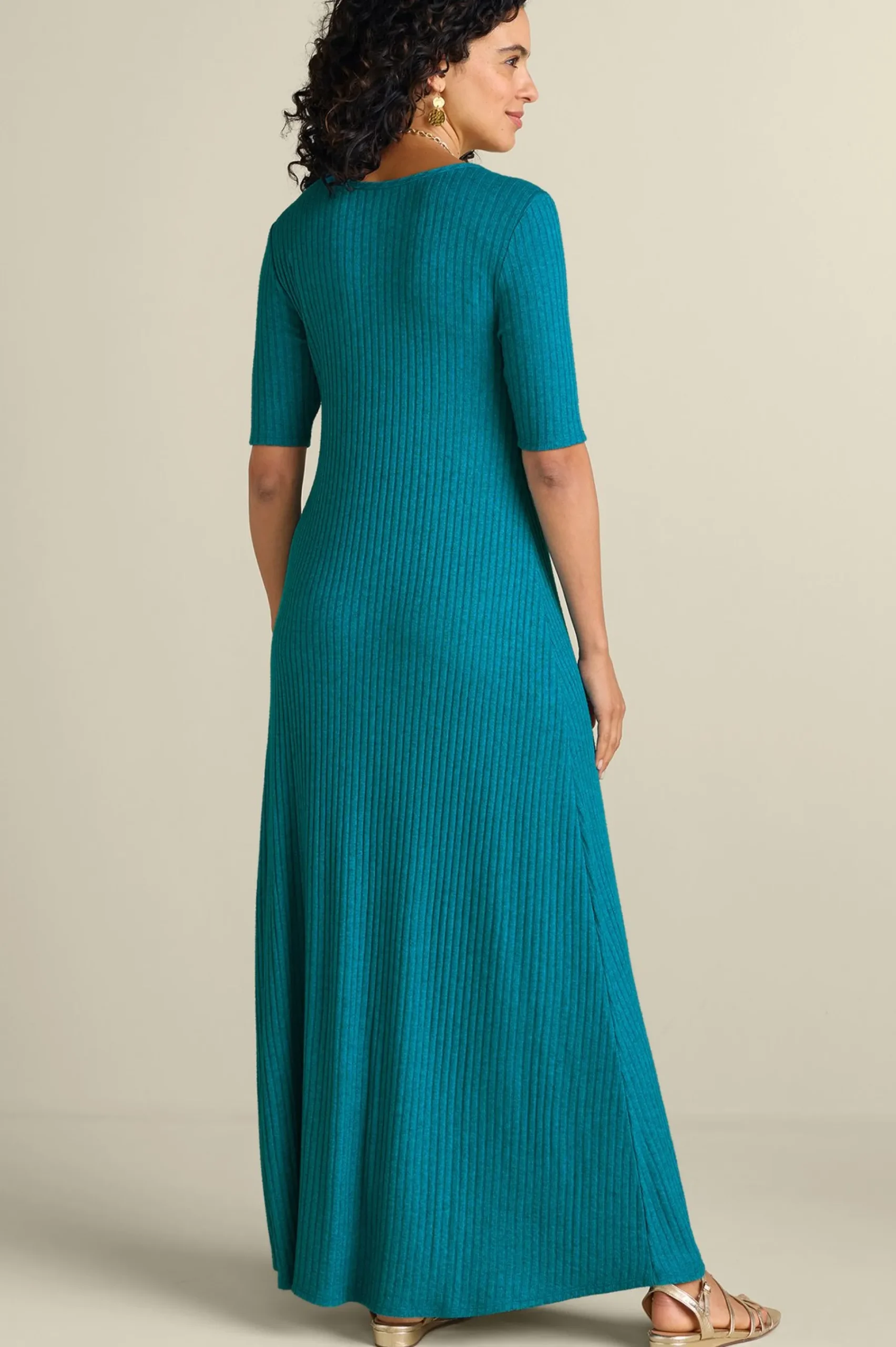 Everyday Styles|Vacation Shop-Soft Surroundings Textured Short Sleeve Santiago Dress Rose