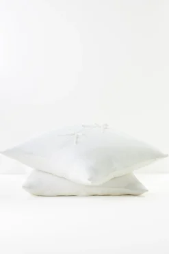 pillowcases & shams-Soft Surroundings Toluca Diamond Euro Sham Ivory