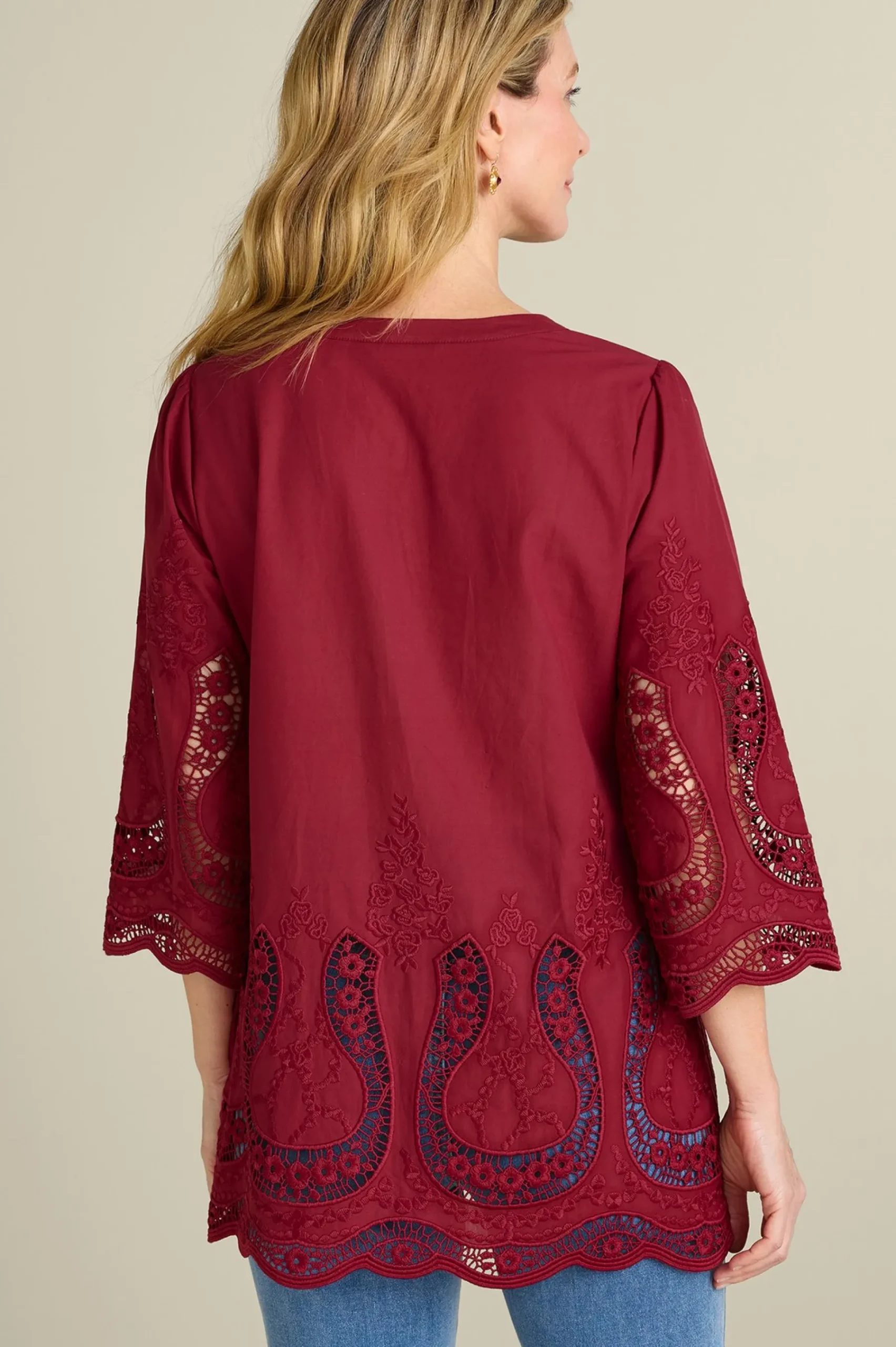 Feminine Flourish|Vacation Shop-Soft Surroundings Trella Eyelet Top White
