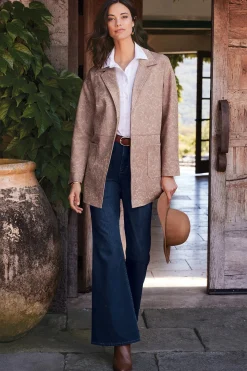 Everyday Styles|Wear Now Styles-Soft Surroundings Ultimate Denim Flare Jeans Tidal Blue Wash