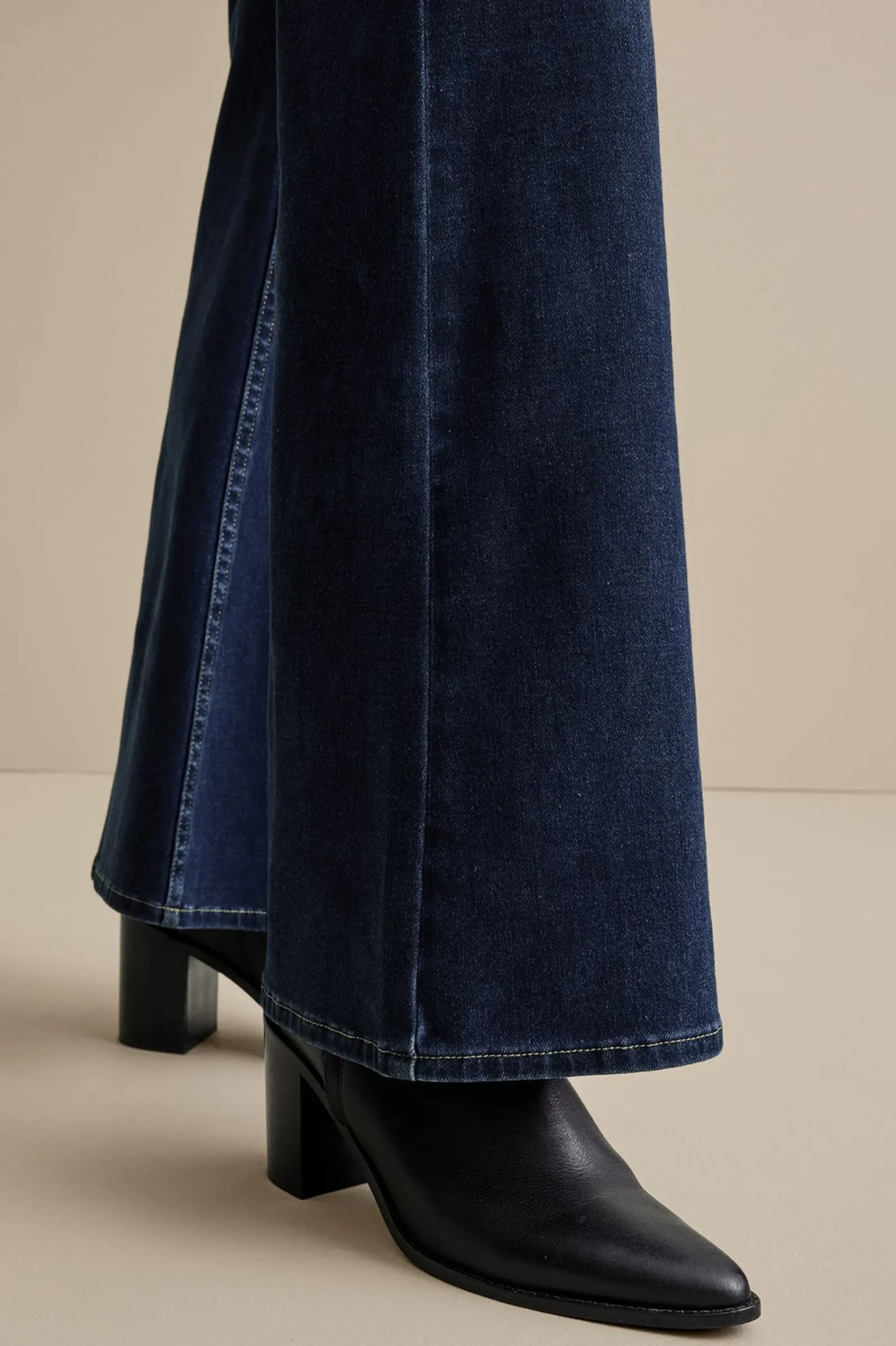 Everyday Styles|Wear Now Styles-Soft Surroundings Ultimate Denim Flare Jeans Tidal Blue Wash