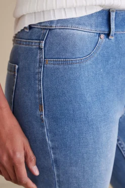 Into The Blues|Everyday Styles-Soft Surroundings Ultimate Denim Pull-On Bootcut Jeans Black
