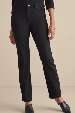 Into The Blues|Everyday Styles-Soft Surroundings Ultimate Denim Straight Leg Jeans Coral Almond