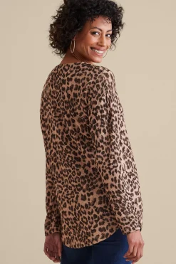Everyday Styles|Sweaters & Cardigans-Soft Surroundings Valentina Zip Sweater Sangria Red