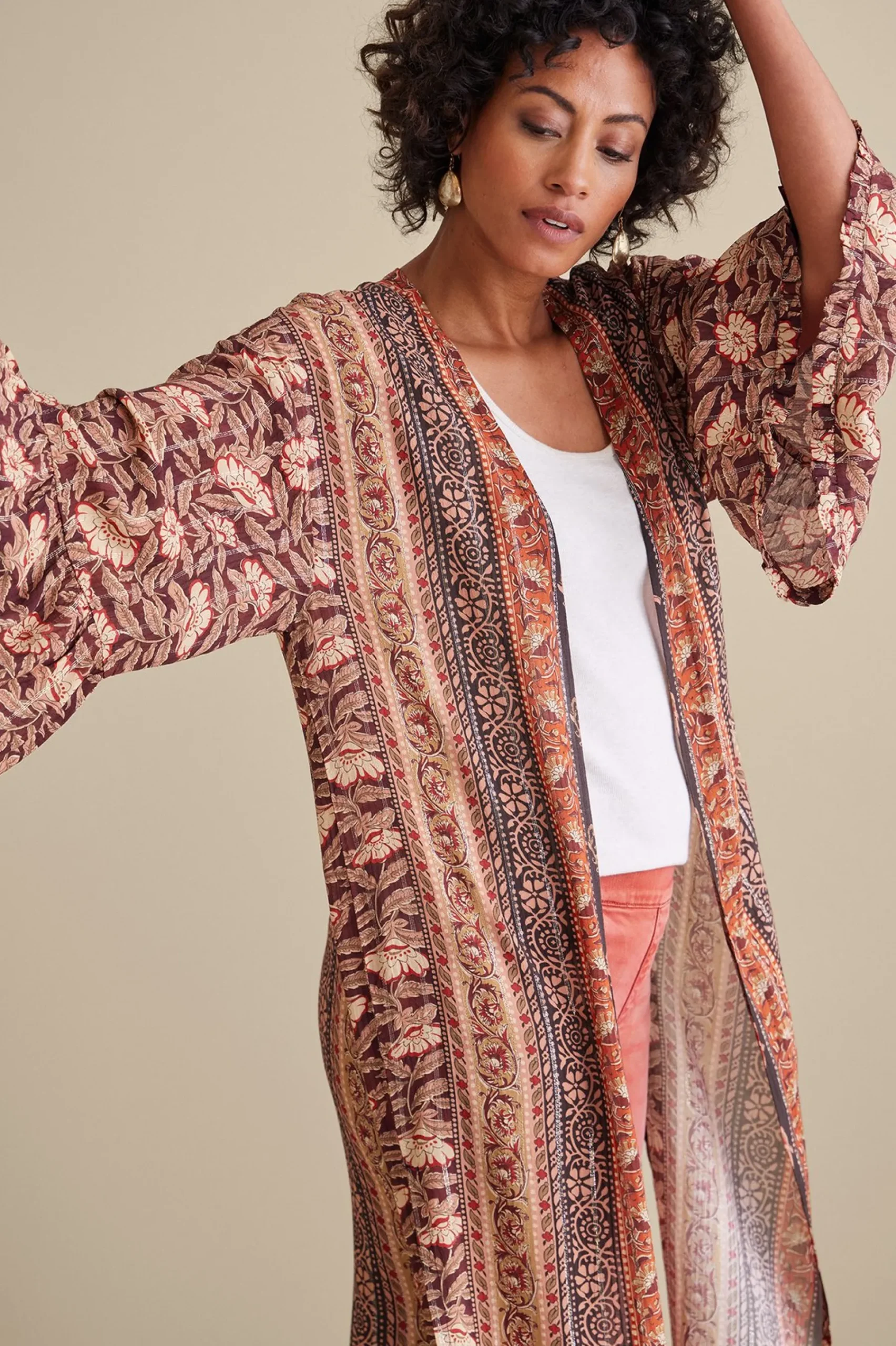 Global Artistry|Jackets & Coats-Soft Surroundings Veneto Topper Multi Abstract