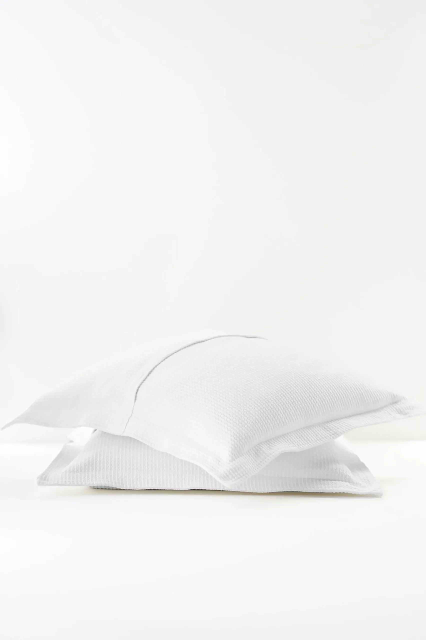 pillowcases & shams-Soft Surroundings Waffle Matelassé Euro Sham White