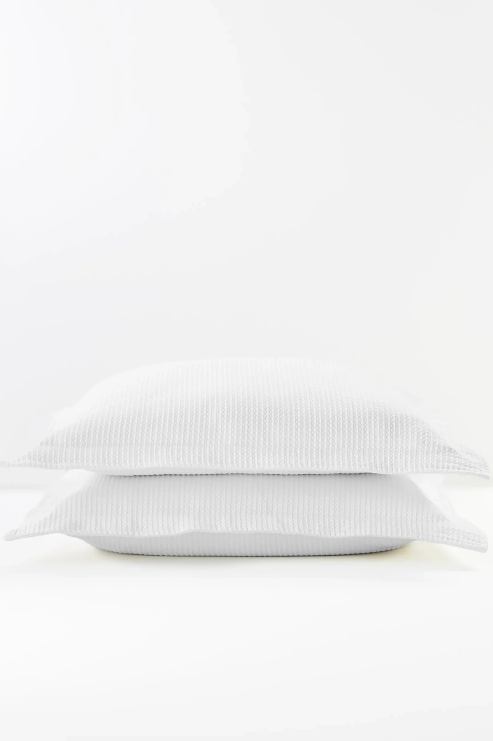 pillowcases & shams-Soft Surroundings Waffle Matelassé Euro Sham White