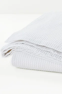 quilts, coverlets & duvet covers|blankets & throws-Soft Surroundings Waffle Matelassé Quilt White