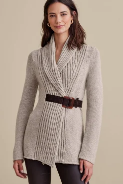 Sweaters & Cardigans|long sleeve-Soft Surroundings Women Country Weekend Sweater Taupe
